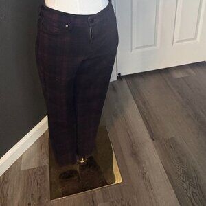 Liverpool Los Angeles Plaid Petite 6 Skinny Pant